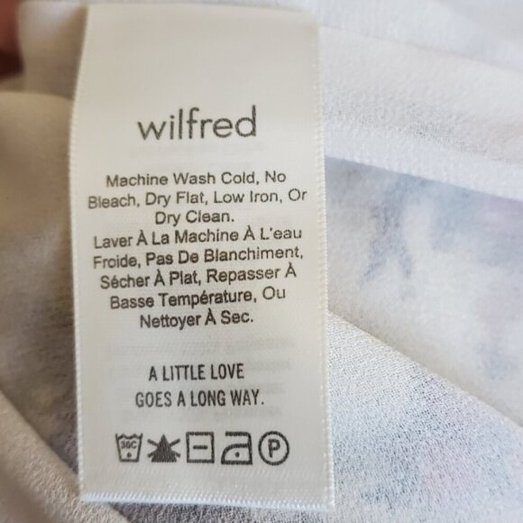 Aritzia Wilfred Talance Off-Shoulder Floral Blouse Size M - Picture 8 of 9